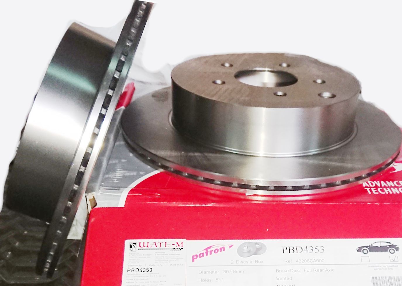 Тормозной диск Patron. Артикул PBD4353