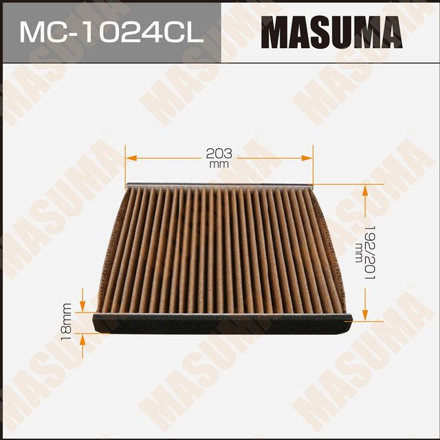 Салонный фильтр Masuma. Артикул MC-1024CL