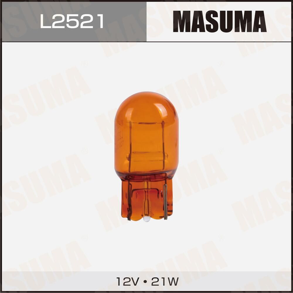 Лампа б/ц MASUMA 12v 21W T20, Orange одноконтактная [уп.2] Masuma. Артикул L2521