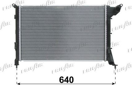 Радиатор охлаждения двигателя FrigAir для MINI Hatch I ((R50, R53) 2001-2006. Артикул 0102.3123