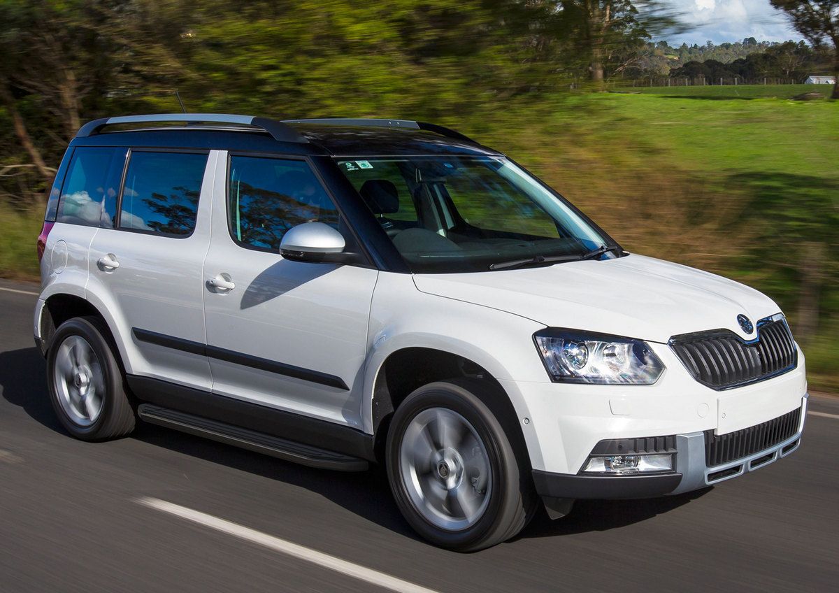 Пороги алюминиевые Rival Premium-Black для Skoda Yeti 2009-2018. Артикул A173ALB.5101.1