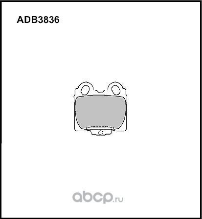 Колодки тормозные дисковые задние Allied Nippon HD ADB3836HD Япония 1/16 компл Allied Nippon. Артикул ADB3836HD