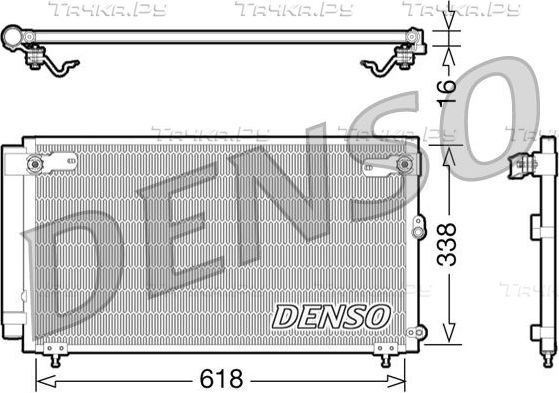 Радиатор кондиционера (конденсатор) Denso. Артикул DCN51006