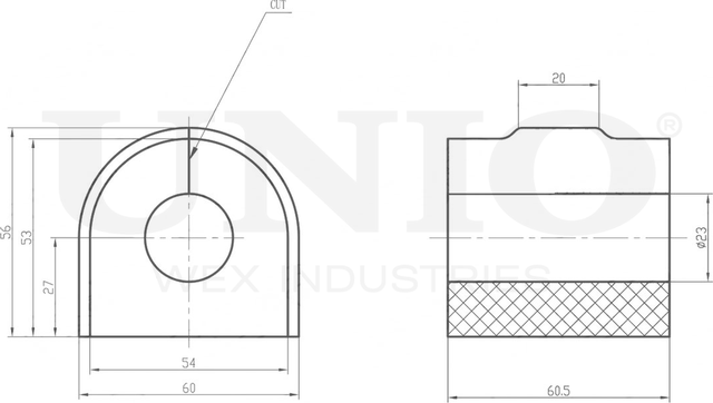 Втулка стабилизатора (Unio). Артикул RMP-10230
