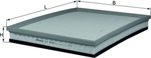 Воздушный фильтр Mahle для Renault Mascott 2004-2013. Артикул LX 2080