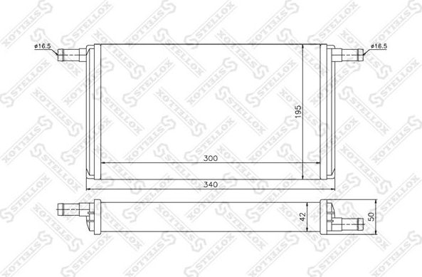 Радиатор отопителя (печки) Stellox для Volkswagen LT I 1975-1996. Артикул 10-35064-SX