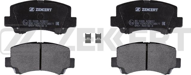 Тормозные колодки Zekkert передние для Chery Kimo (A1) 2007-2014. Артикул BS-2436
