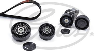 Приводной ремень поликлиновой с роликами (комплект) Gates Micro-V® Kit для BMW 1 I (E82/E88) 2007-2013. Артикул K017PK1855