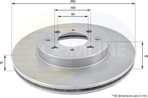 Тормозной диск Comline передний для Lotus Elise II 2000-2025. Артикул ADC0506V