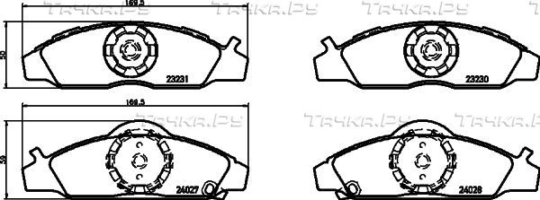 Тормозные колодки Nisshinbo. Артикул NP6105