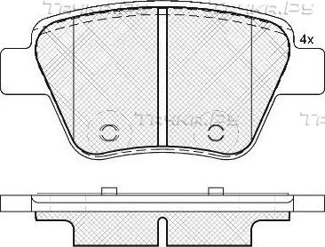Тормозные колодки FIT задние для Volkswagen Jetta VI 2010-2019. Артикул FP1456