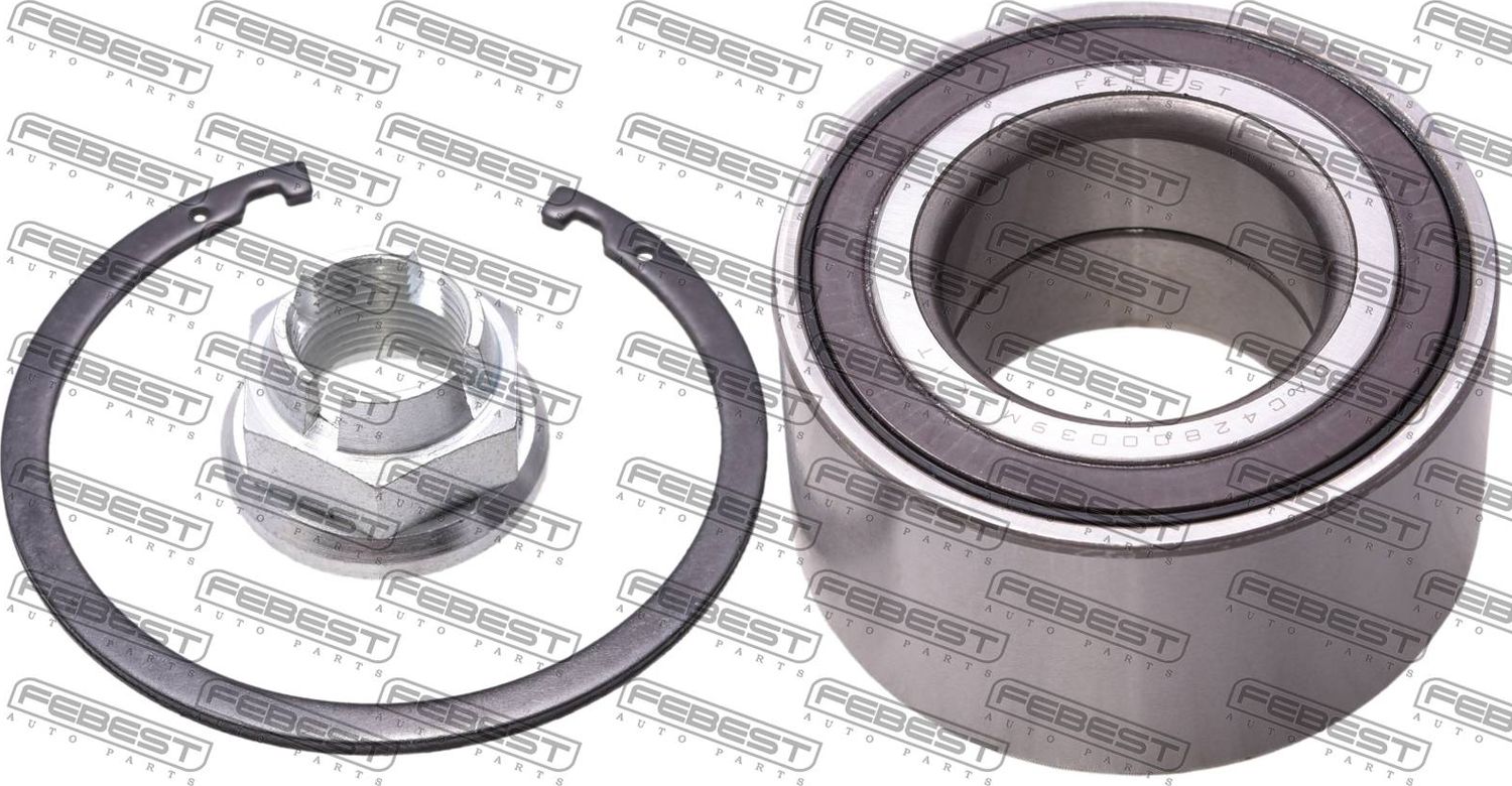 Ступичный подшипник (комплект) Febest. Артикул DAC42800039M-KIT