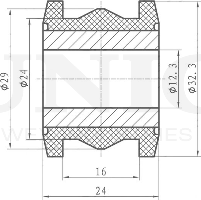 Сайлентблок рулевой рейки (Unio). Артикул RMP-20328