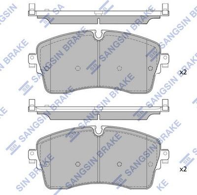 Тормозные колодки Sangsin Hi-Q. Артикул SP4010