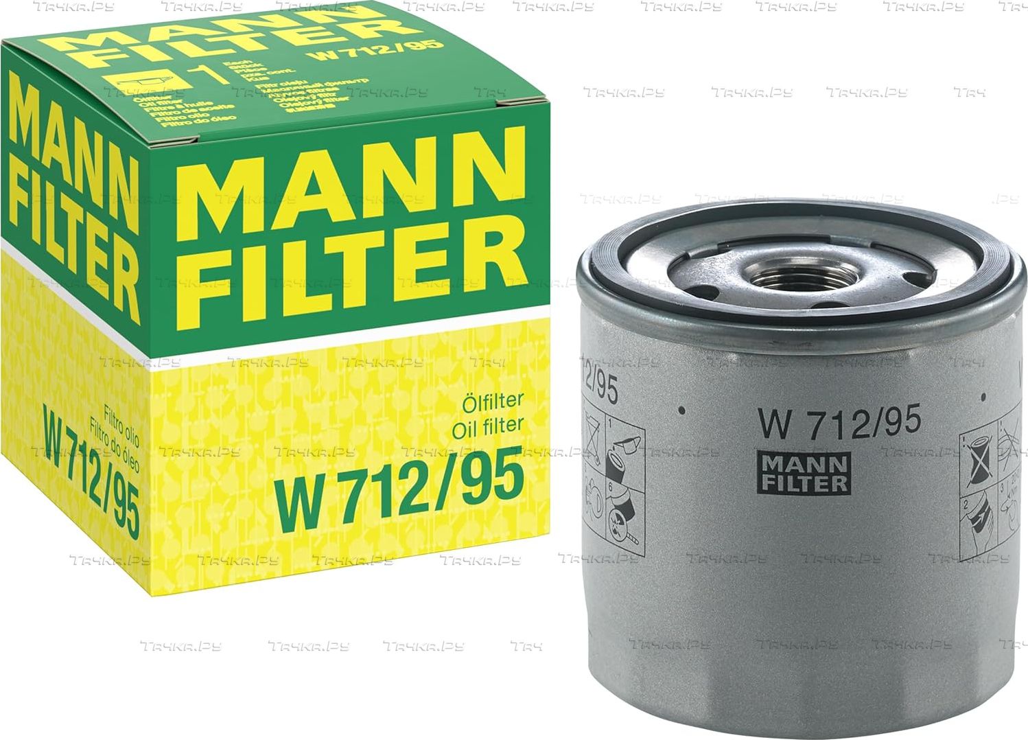 Масляный фильтр Mann-Filter для Volkswagen Golf VIII 2019-2026. Артикул W 712/95