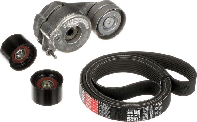 Приводной ремень поликлиновой с роликами (комплект) Gates Micro-V® для Mercedes-Benz GL-Класс I (X164) 2006-2007. Артикул K028PK2035