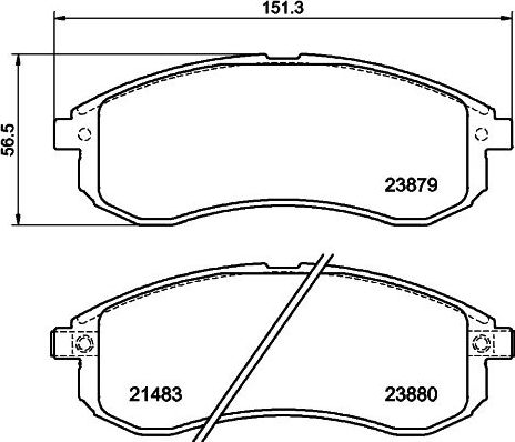 Тормозные колодки Nisshinbo. Артикул NP3039