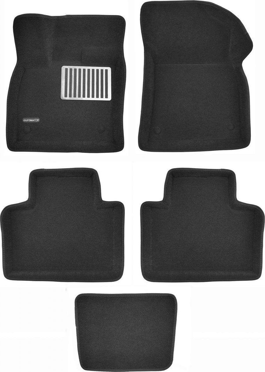 Коврики текстильные Euromat 3D Lux для салона Geely Atlas II 4WD 2024-2026. Артикул EM3D-001418