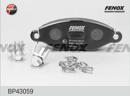 Тормозные колодки Fenox. Артикул BP43059