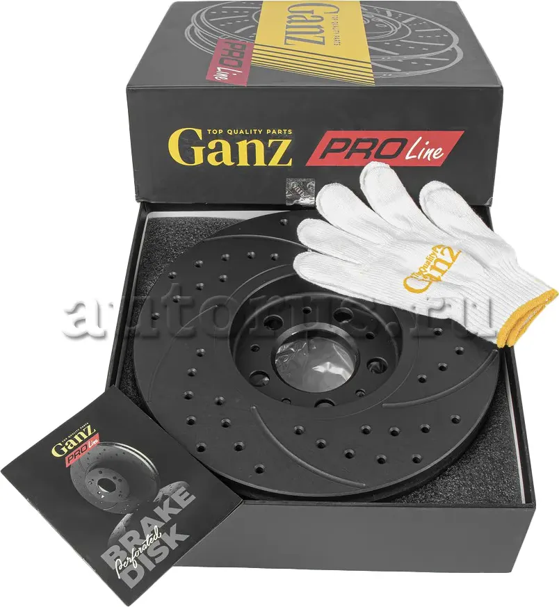 Диск тормозной передний перфорированный PRO-Line с покрытием (компл.2 шт) VAG A1 (Ganz). Артикул GIJ10057S