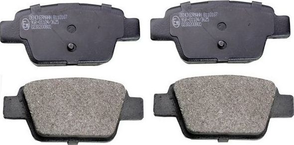 Тормозные колодки Denckermann задние для Fiat Stilo 2005-2008. Артикул B110187