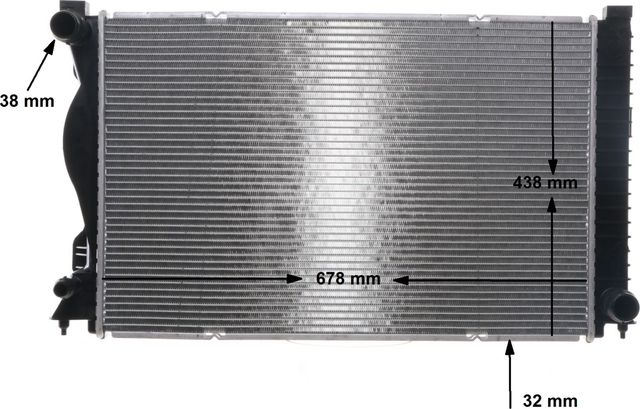 Радиатор охлаждения двигателя Mahle Behr для Audi A6 III (C6) 2004-2011. Артикул CR 978 000S