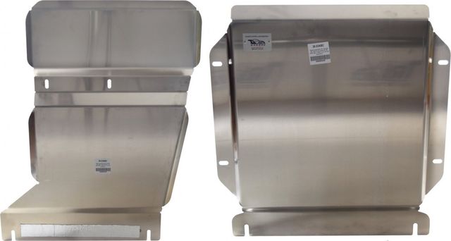 Защита алюминиевая АВС-Дизайн для картера и АКПП Audi Q7 I 2009-2014. Артикул 26.03ABC