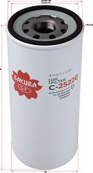 Масляный фильтр Sakura. Артикул C-25220