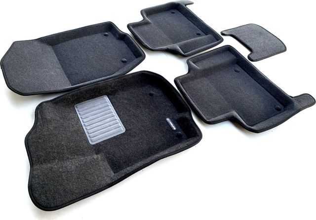 Коврики текстильные Euromat 3D Business для салона Mercedes-Benz M-Класс (ML) W166 2012-2015 Темно-серые. Артикул EMC3D-003517G