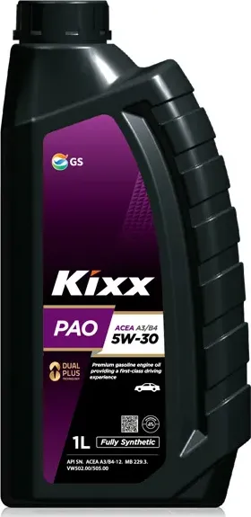 Масло моторное Kixx PAO А3/В4 5W-30 /1л синт. Kixx. Артикул L2090AL1E1