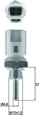 Датчик температуры охлаждающей жидкости Mahle Behr. Артикул TSE 30