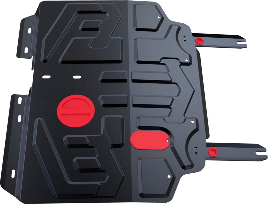 Защита АвтоБРОНЯ для картера и КПП Lifan X70 FWD 2017-2026. Артикул 111.03307.1