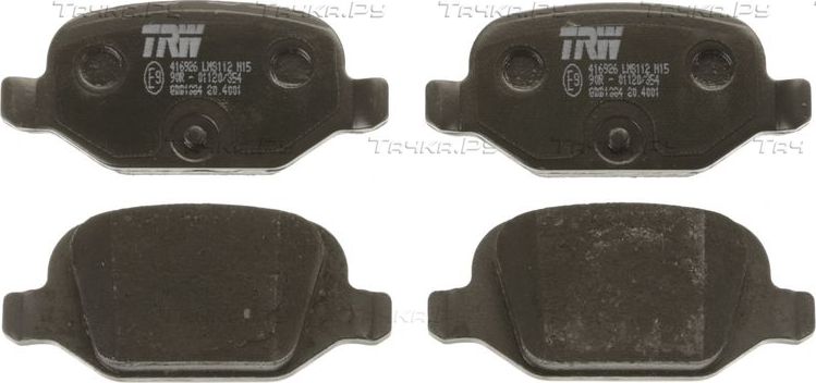 Тормозные колодки TRW COTEC. Артикул GDB1384