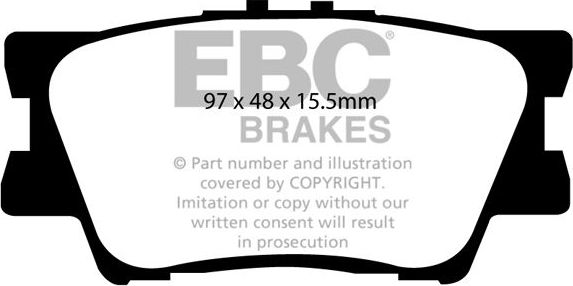 Тормозные колодки EBC Brakes. Артикул DP1793