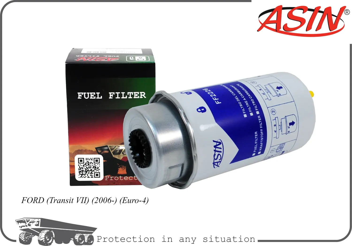 Фильтр топливный (Asin). Артикул ASINFF2226