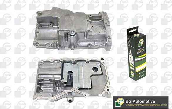Масляный поддон картера двигателя BGA для Ford Focus II 2004-2012. Артикул SP2313