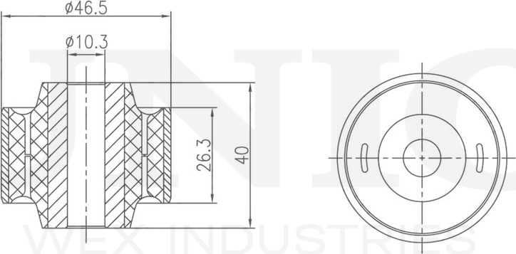 Сайлентблок рычага подвески (Unio). Артикул RMP-20020