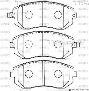 Тормозные колодки Advics. Артикул SN692P