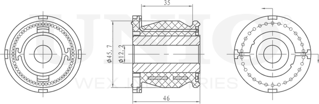 Сайлентблок рычага подвески (Unio). Артикул RMP-20182