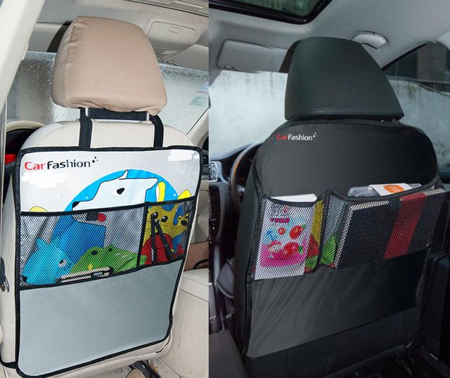 Органайзер CarFashion на сиденья TWISTER 1 Черный/серебристый. Артикул 45022