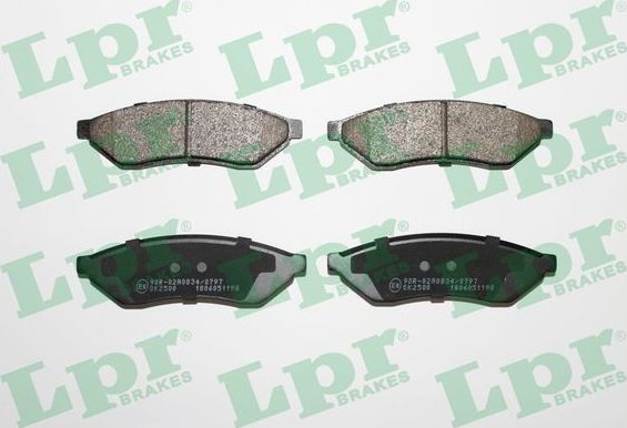 Тормозные колодки LPR. Артикул 05P1198