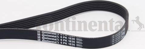 Приводной ремень поликлиновой ContiTech. Артикул 6PK1836
