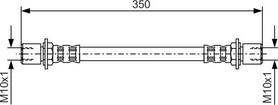 Тормозной шланг Bosch для Toyota Celica IV (T160) 1985-1989. Артикул 1 987 476 552