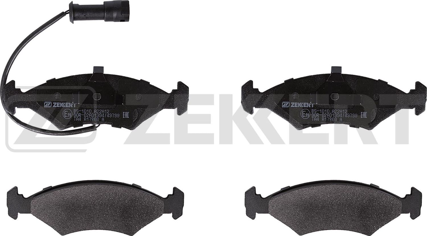 Тормозные колодки Zekkert передние/задние для Ford Fiesta IV 1996-2000. Артикул BS-1010