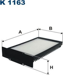 Салонный фильтр Filtron. Артикул K 1163