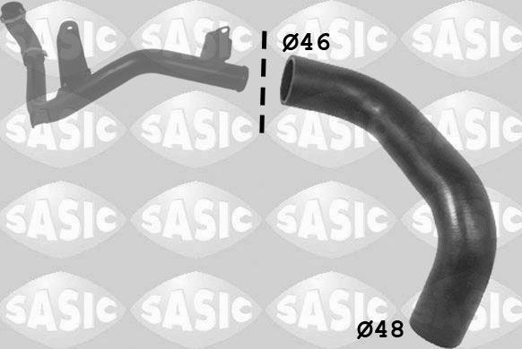 Патрубок интеркулера Sasic для Volvo S40 II 2005-2012. Артикул 3336012