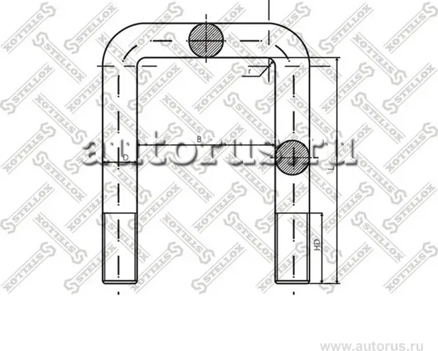 Стремянка рессоры Stellox. Артикул 84-64341-SX