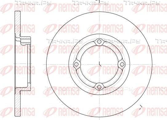 Тормозной диск Remsa передний для Chevrolet Matiz II 2005-2013. Артикул 6606.00