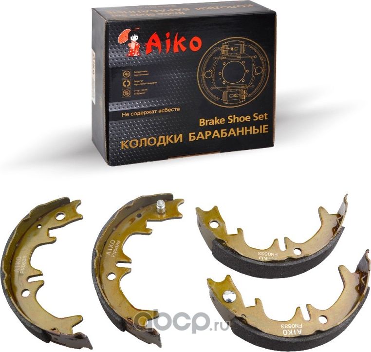 Колодки ручника TOYOTA Camry / LEXUS ES350 (1990-) комплект (Aiko). Артикул FN0633
