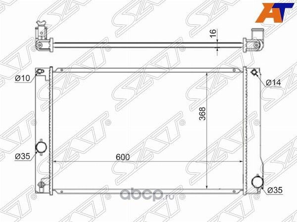РАДИАТОР TOYOTA PRIUSLEXUS CT200H 09- (SAT). Артикул TY0002ZVW30